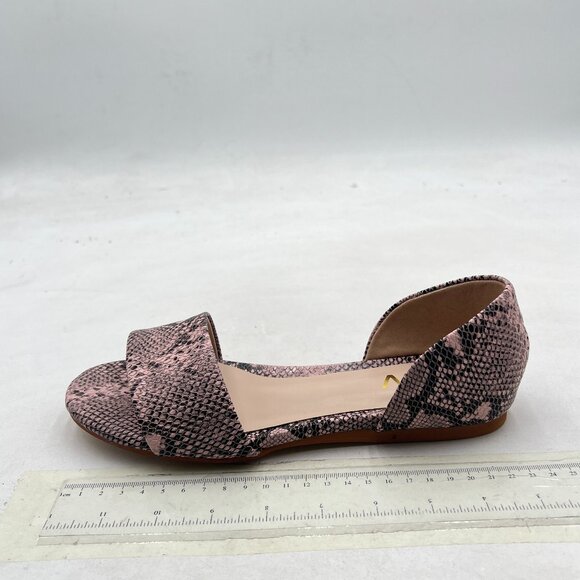 YDN Brown Sepentine Open Toe D'Orsay Casual Flats Sandals Slip on Comfy Shoes - Picture 2 of 8